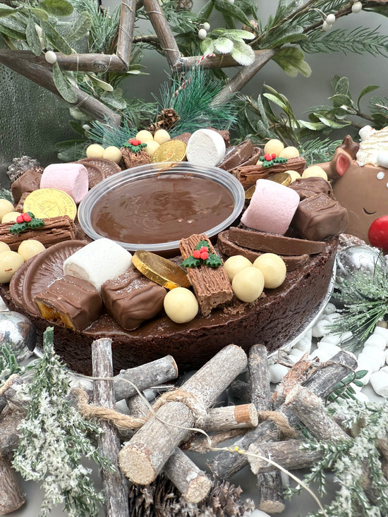 Giant Christmas Brownie Wreath